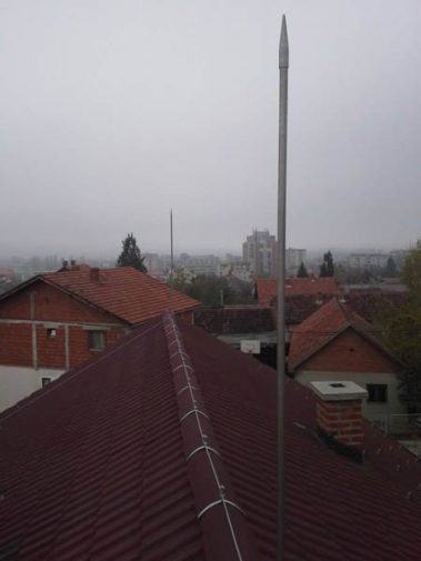 Klasicna gromobranska zastita, franklinov stap